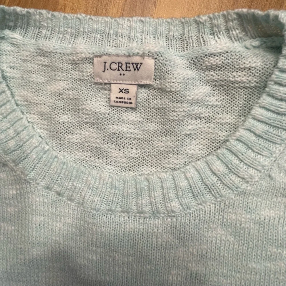 J. Crew Soft Mint Crew Neck Sweater